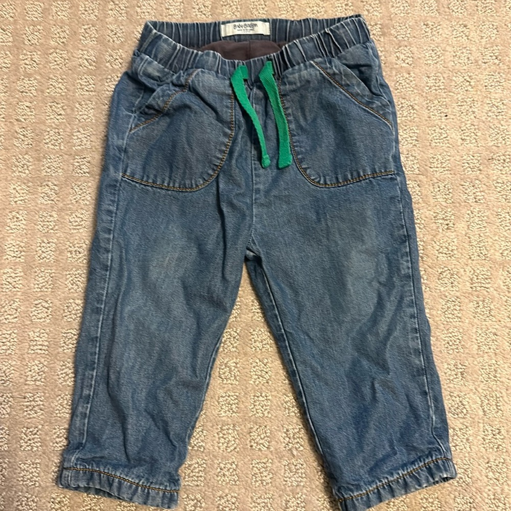 Baby Boden chambray jeans 6-12 m